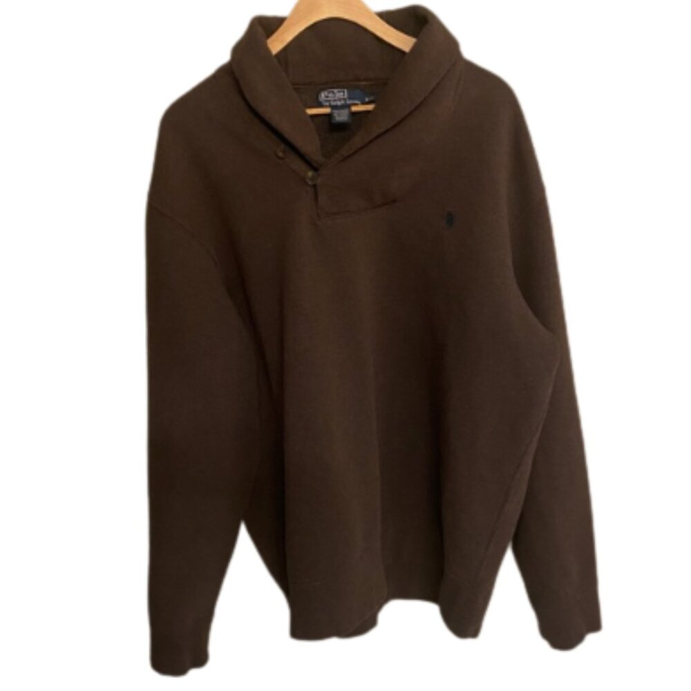 Polo Ralph Lauren Luxury Jersey Shawl-Collar Pullover Mens Size XXL